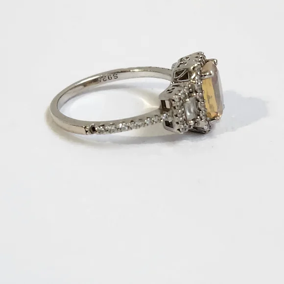 [On HOLD/repair] Sizeable Real/Natural Ethiopian Opal 925 Silver Ring Sz 8 - Picture 13 of 16